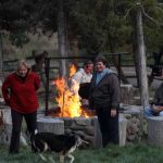 yellowstone lodging elephant head lodge campfire dog