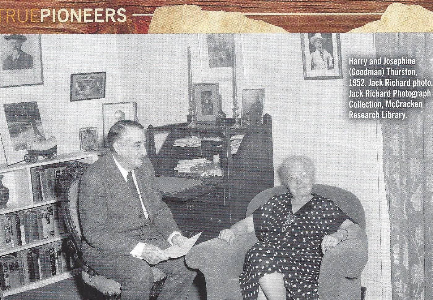 Harry and Josephine Thurston, founders of Elephant Head Lodge, photographed in 1952